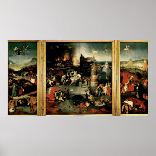 Póster Tríptico: La tentación de St Anthony