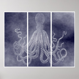 Póster Triptych De Lord Bodner En Violet