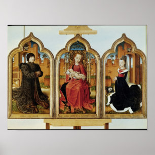 Póster Triptych of Jean de Witte, 1473