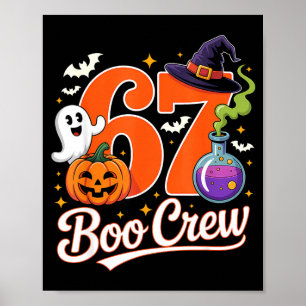 Póster tripulación 67 boo divertida calabaza bruja fantas