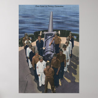 Póster Tripulación de armas en formación de victoria - Ma