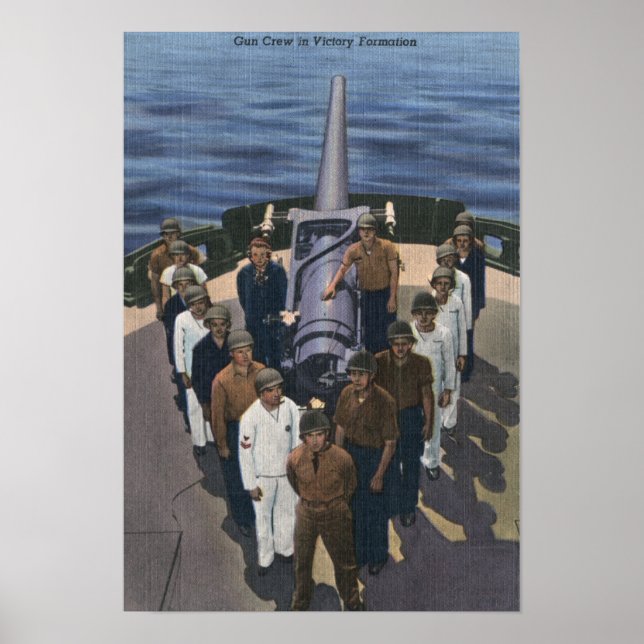 Póster Tripulación de armas en formación de victoria - Ma (Frente)