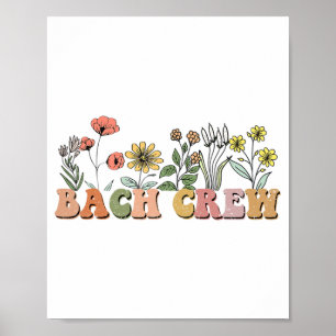 Póster Tripulación de Bach de flores silvestres divertida