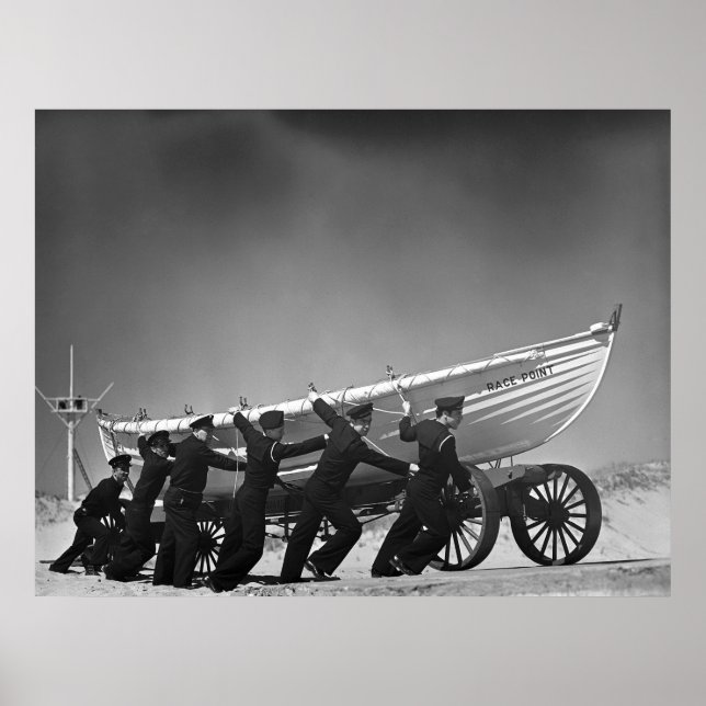 Póster Tripulación de barcos de surf de Portugal: 1942 (Frente)