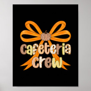Póster Tripulación de Cafetería Coqueta Preparada Otoño D