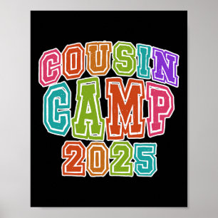 Póster Tripulación de Camping de Primos 2025 Vacaciones d