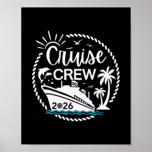 Póster Tripulación de Crucero 2026 Cruceros de Familiares