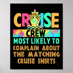Póster Tripulación de crucero con más probabilidades de q