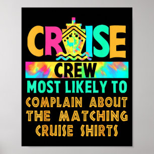 Póster Tripulación de crucero con más probabilidades de q