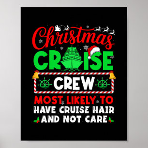 Póster Tripulación de crucero de Navidad lo más probable 