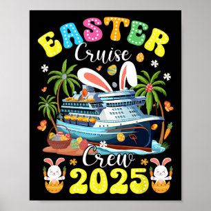 Póster Tripulación de crucero de Pascua 2025 Familia coin