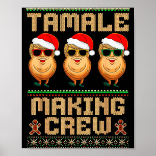 Póster Tripulación de elaboración de tamales Temporada de