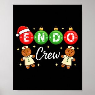 Póster Tripulación de Endo de Pingüino Enfermera de Endos
