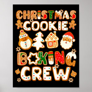 Póster Tripulación de Horneado de Galletas Navidad Divert