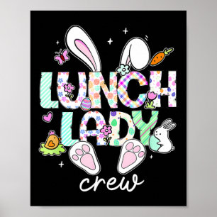 Póster Tripulación de la Señora del Almuerzo Día de Pascu