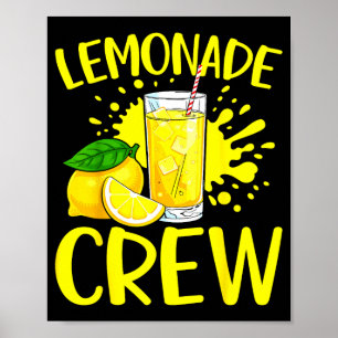 Póster Tripulación de Limonada Amante del Jugo de Limón B