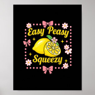 Póster Tripulación de limonada fácil peasy limón exprimid