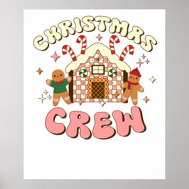 Póster tripulación de navidad pan de jengibre (Frente)