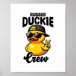 Póster Tripulación de patito de goma Pato pequeño genial
