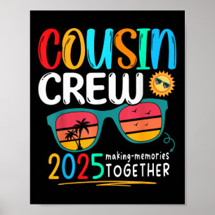 Póster Tripulación de primos 2025 Reunión familiar hacien