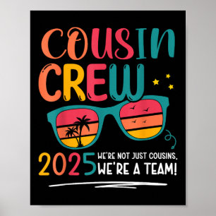 Póster Tripulación de primos 2025 Reunión familiar hacien