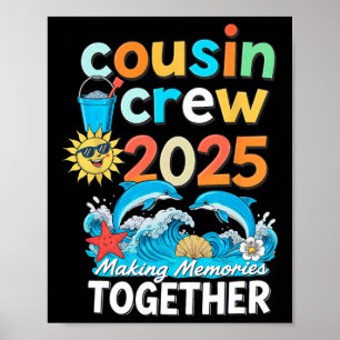 Póster Tripulacion de Primos 2025 Viajes Familiares Coinc