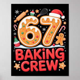 Póster Tripulación de repostería de Navidad 67 Meme diver