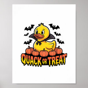Póster Tripulación de Rubber Duckie Crucero de Halloween