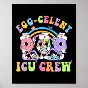 Póster Tripulación Icu Huevo Celent Bunny Easter Intensiv