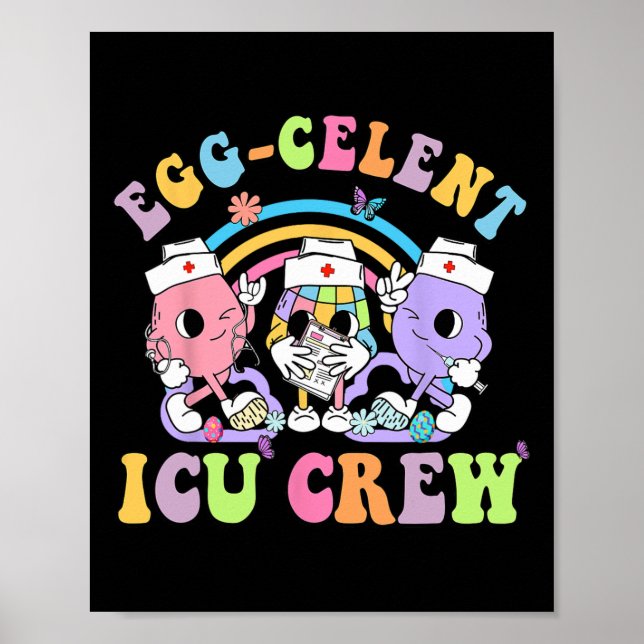 Póster Tripulación Icu Huevo Celent Bunny Easter Intensiv (Frente)