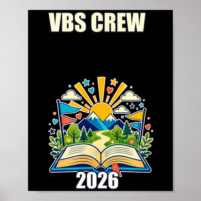 Póster Tripulación Vbs campamento de verano 2026  (Frente)