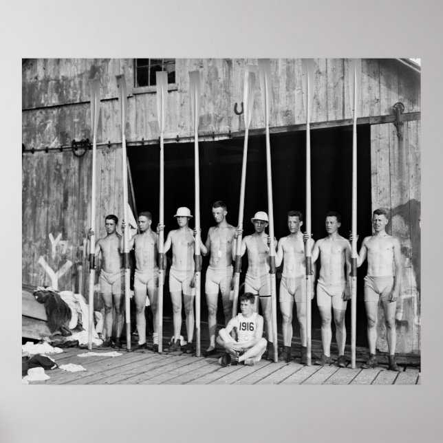 Póster Tripulación Yale Freshman: 1916 (Frente)