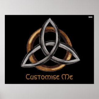 Póster Triquetra (Marrón/Plata)