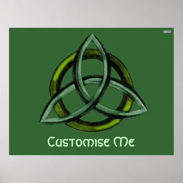 Póster Triquetra (verde) (Frente)