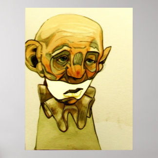 Póster triste payaso