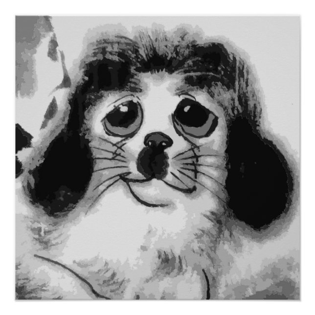 PÓSTER TRISTE PERRO (Anverso)