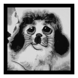 PÓSTER TRISTE PERRO