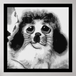 PÓSTER TRISTE PERRO