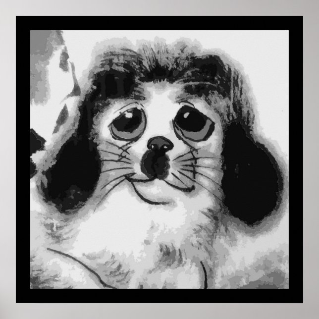 PÓSTER TRISTE PERRO (Frente)