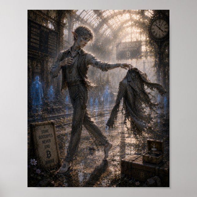 Póster Tristeza / Bailarín lento / Estación de tren (Frente)
