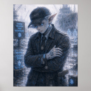 Póster Tristeza / Guardia de Seguridad / Puerto Abandonad