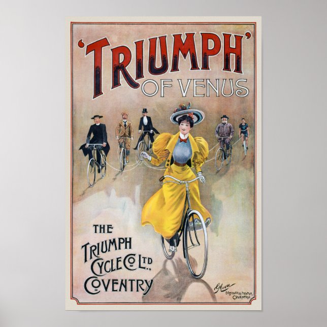 Póster Triumph of Venus Vintage Poster 1900 (Frente)