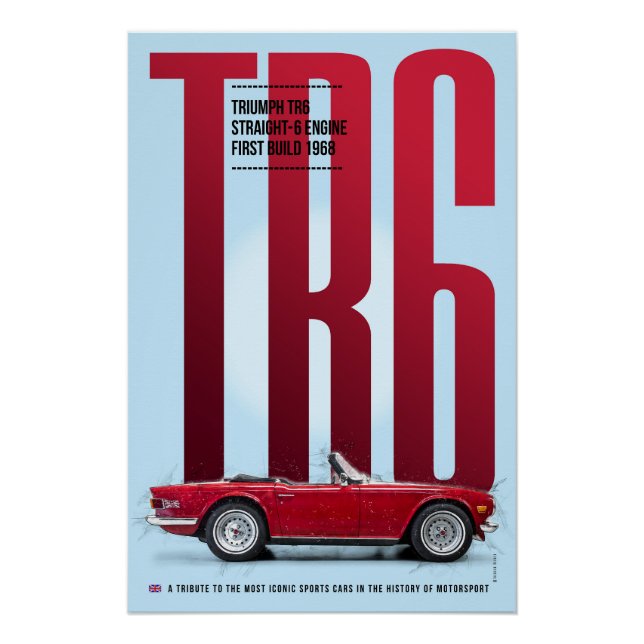 Póster Triumph TR6 (Anverso)