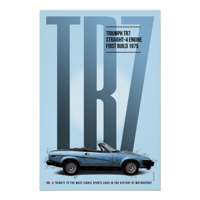 Póster Triumph TR7 (Anverso)
