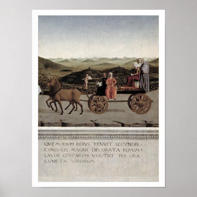 Póster Triunfo de Battista Sforza, duquesa de Urbino. Bat (Frente)