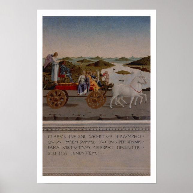 Póster Triunfo de Federgo da Montefeltro, duque de Urbino (Frente)