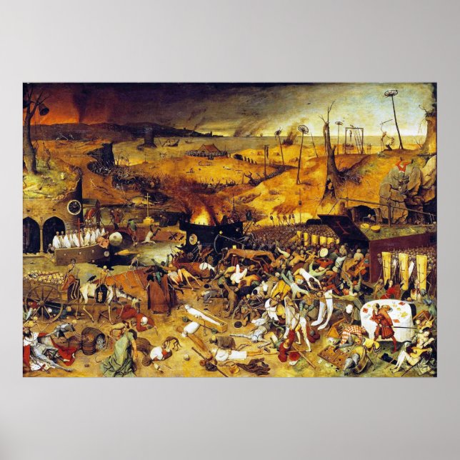Póster Triunfo de la muerte (por Pieter Bruegel) (Frente)