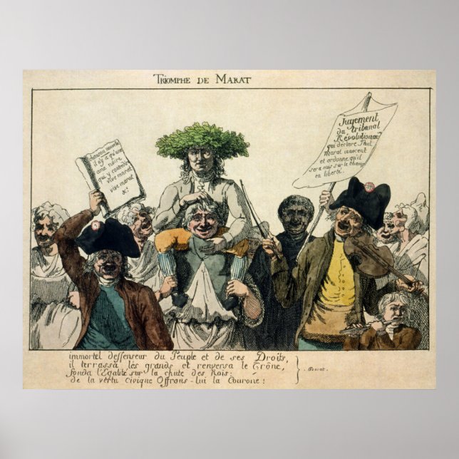 Póster Triunfo de Marat (Frente)