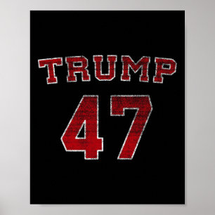 Póster Triunfo de Trump 2025 Elección 47 Victoria Ganar P