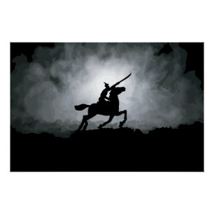 Póster Triunfo del Anochecer: Caballero en Niebla